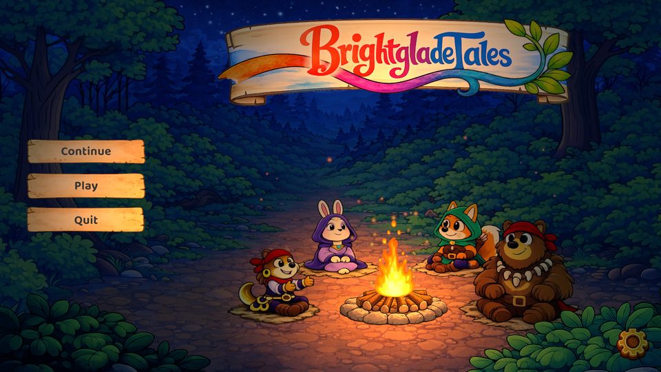 BrightGlade Tales main menu